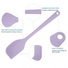 6pcs Silicone Baking Set - Silicone Spatula, Silicone T-Shaped Spatula, Silicone Basting Brush. Versatile Heat-Resistant Baking Set - Multicolor - View 8