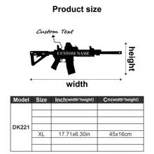 1 件定制双酷突击步枪墙饰、冲锋枪标志、复古风格金属机枪装饰、枪械爱好者铁板 - 个性化名称、文字内容 - Gunlover 定制装饰、第二修正案礼品枪军事艺术礼物生日毕业、多功能、耐用、装饰性、可重复使用、精致、时尚、高品质、色彩鲜艳、现代、定制、个性化、独特、适合他的理想礼物、适合她的理想礼物、男朋友、爸爸、女朋友、妈妈、家人、朋友、茶室、家庭、花园、办公室、家居装饰