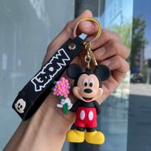 1 pieza Lindo llavero del personaje de Disney Mickey o Minnie, accesorio de bolso, regalo pequeño y delicado