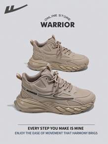 Warrior Comfortable Street Style Thick Soled Men's Shoes Spring And SummerLightweight Comfortable Breathable Running Shoes Modest Style Casual Yet Sleek Sneakers Applicable Throughout The Year Wear-Resisting All-Day Wear Training Sneakers - Sand - View 7