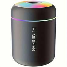 1 pièce Mini diffuseur d'aromathérapie à brumisation d'huiles essentielles et humidificateur AOYI, brumisation fraîche, veilleuse colorée - humidifie l'air, garde frais et détend le corps et l'esprit (utilisation alimentée par USB)