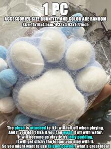 1PC Jumbo Tabas Squishy Cute Stress Relief Cat Paws,Bear Paws: Portable Fidget Squeeze Toys For Your Desk And On The Go, Ideal Holiday Gifts, Small Gift Ornament Cute Fun , Christmas Gift, Party Favors
