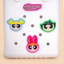 Miniso 飞天小女警系列镂空小手提包，6.3*8.27*3.15英寸，卡通可爱，方便携带（1个） - 白色 - 查看 8