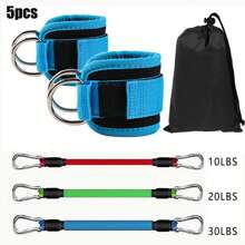 Fitness Ankle Straps-Ankle Strap For Cable Machine-Adjustable D-Ring,One Size Fit With Premium Padding, Glute Kickback Ankle Strap, Ankle Cable Straps For Workout, Booty Workout, Leg Extension, Hip Abductors & Lower Body Exercises.