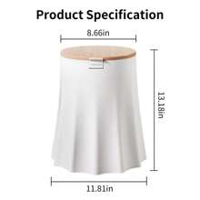 WanWanKa Mini White Plastic Trash Can, 2.6 Gallon Capacity, Slim Design, Anti-Odor, Easy To Clean, Suitable For Any Place - 3 加侖 - 查看 6