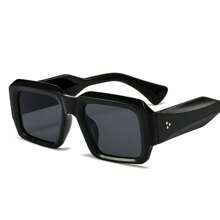 1pc Men's Square Thick Frame Fashion Fashion Glasses (Suitable For Driving, Travel, Casual, Vacation, Outdoor, Sports, And Daily Use)