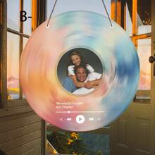 Graduation Season 1pc Vinyl Acrylic Record, Personalized Song & Photo Plaque, Couple, Family, Loved One, Unique Home Decor Gifts, Custom Music & Photo Decoration, Ideal For Valentine's Day, Mother's Day, Father's Day, Anniversary, Special Occasion - Acrylic-round - View 8