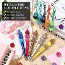 18x20mm 10/20pcs Pack Mix Colorful Plating Color Bulk Price High Quality Resin Rhinestone Ball Beads For DIY Beadable Pen Keychain Chunky Bubblegum Necklace Bracelet Jewelry Making