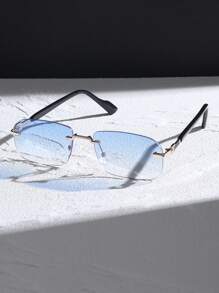 1pc Gold Frame Double Blue Film