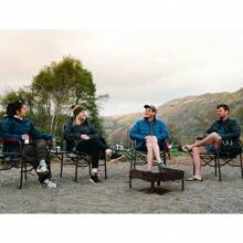 Camping Directors Chair, Heavy Duty,Oversized Portable Folding Chair With Side Table, Pocket For Beach, Fishing,Trip,Picnic,Lawn,Concert Outdoor Foldable Camp Chairs