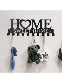 1 Pc Metal Hook Keychain Rack, Suitable For Front Door, Kitchen, Store, Office, Car, Vintage Decor,For Jewelry Making Crocheting Crafts Arts Backpack Decor,Luxury Handbag Accessory,Valentine's Day,Fashion Jewelry Accessories,Couples Birthday & Holiday Gifts,Suitable For Bag Charm Car Keys