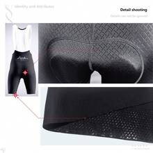 ltiilt قطعة بنطلون داخلي للرجال للدراجات، امتصاص العرق وقابل للتنفس، مناسب للدراجات الرياضية والجبلية، مصنوع من قماش جاكار عالي المرونة - الأسود - مشاهدة 5