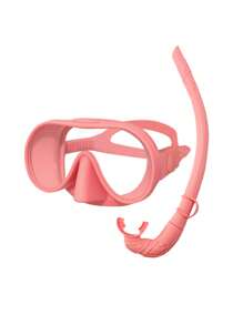 3pcs/Set Diving Mask Set - Swimming Goggles, Snorkeling Mask With Breathing Tube, Anti-Fog Underwater Dive Mask With Adjustable Strap, Leak Proof Snorkel Mask, Beach Essentials, Beach Accessories, Pool Float
