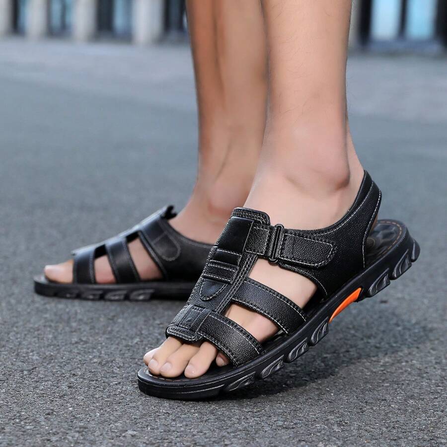 صنادل رياضية خارجية للرجال، صنادل صيفية عصرية رومانية لأزواج بمقاسات كبيرة