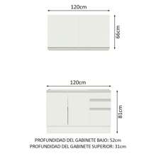 Cocina Integral Completa Modular Madesa Glamy Con Tarja Blanco 2