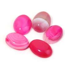 10pcs/Pack Natural Agate Oval Cabochons, DIY Vintage Handmade Jewelry Accessories - Multicolor - View 20