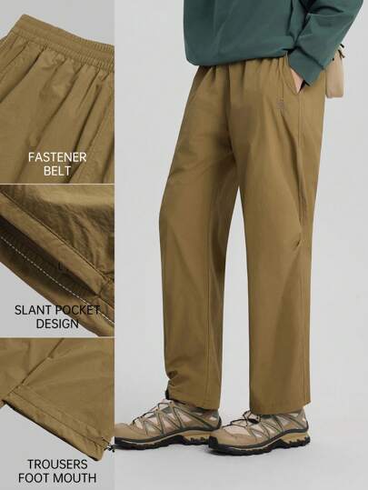 TECTOP Men's Spring/Summer Casual Hiking Pants, Scratch-Resistant, Durable, Breathable Outdoor Running Pants