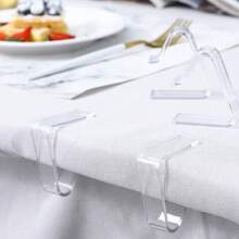1/6/12Pcs Plastic Tablecloth Clips Multi Functional Table Cover Clamps For Outdoor Picnic Wedding Party And Home Dining Durable And Portable - Multicolor - View 1