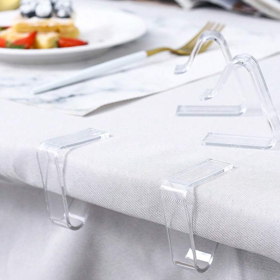 1/6/12Pcs Plastic Tablecloth Clips Multi Functional Table Cover Clamps For Outdoor Picnic Wedding Party And Home Dining Durable And Portable - Multicolor - View 1