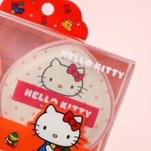 Miniso Set de esponjas de maquillaje extragrandes con diseño de Hello Kitty de Sanrio (paquete de 2 + caja de almacenamiento), suaves y agradables para la piel, perfectas para una cobertura perfecta, ideales para el maquillaje diario y para viajar (1 unidad). - Multicolor - Ver 6