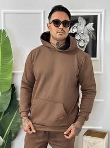 Men Two-piece Outfits - Óxido marrón - Ver 3