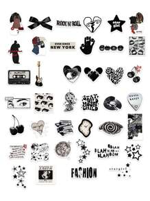 100 张 Y2K 风格涂鸦贴纸，适用于笔记本电脑、剪贴簿、吉他、头盔等。 - 彩色 - 查看 2