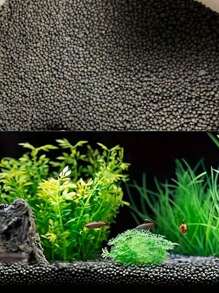 Arena negra para acuario, sustrato para plantas acuáticas, sustrato para acuarios con plantas y camarones, sustrato para embellecer el paisaje, para promover un fuerte crecimiento de las plantas, adecuado para acuarios y peceras