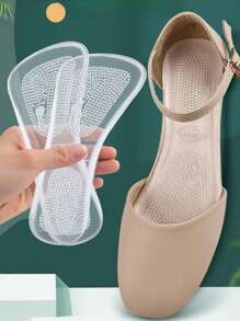 1-Pair Summer High Heels With Seven Cent Insole Silicone Women's Super Soft Bottom Comfortable Anti Pain And Anti Wear Sandals Anti Slip Pad For Shock Absorption And Pain Relief
