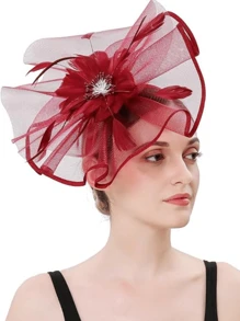 1 件女士迷人帽子 精美茶会帽子 2024 优雅 1950 年代肯塔基德比帽子 羽毛发夹 新娘婚礼派对 鸟笼面纱头饰 花朵 1920 年代赛马头饰 复古布里奇顿软呢帽 贝雷帽 50 年代服装帽子 黑色葬礼面纱 1940 年代礼服 维多利亚帽 药盒帽 女士配饰 女孩生日 母亲节 万圣节 圣诞节礼物 - 彩色 - 查看 19