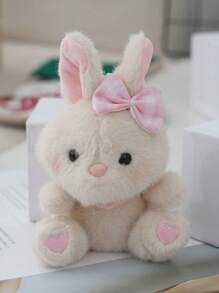 15 厘米/5.90 英寸复活节兔子毛绒玩具可爱动物兔子带蝴蝶结毛绒动物玩偶装饰创意礼物儿童生日派对家居女孩房间装饰 - 彩色 - 查看 17
