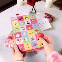 5 Hộp Quà Đếm Ngược 24 Ngày Hình Trái Tim Hoa Hồng, Hộp Quà Sáng Tạo, Lịch Mùa Vọng 24 Ô, Thích Hợp Cho Ngày của Mẹ, Sinh Nhật, Đám Cưới, Tiệc Cưới, Quà Tặng Gói Quà - Nhiều màu - Xem 6