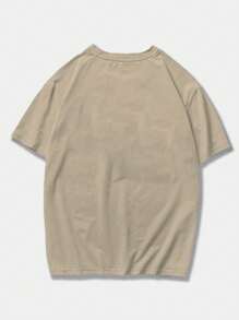 Men's Round Neck Short Sleeve T-Shirt With Graphic Print