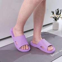 Shevalues Shower Shoes Women With Arch Support Quick Drying Pool Slides Lightweight Beach Sandals With Drain Holes - Purple - View 11