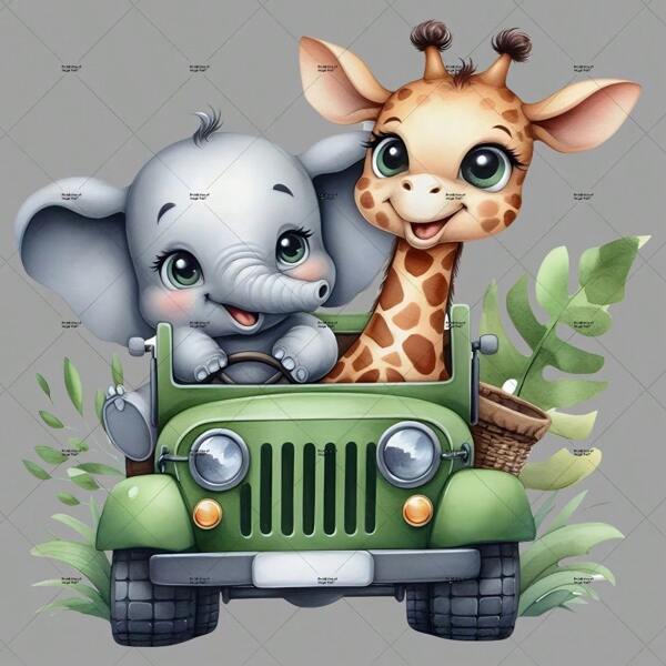 1pc/2pcs/3pcs/Elephant Giraffe's Wonderful Game Clothes Patch Patch Cloth DIY A-Level Washable Adhesive Cloth Clothes Heat Transfer Adhesive Cloth Women's/Men's T-Shirt Backpack Pillow Decoration Badge Label Baseball Hat Backpack, Etc. Available