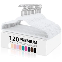 120 Pack White Clothes Hangers, Velvet Clothes Hangers, Non-Slip Felt Hangers - Space-Saving, Premium Suit Hangers, 360° Rotating Hook, Wardrobe Hanger, Hanging, Children's Velvet Clothes Hangers, Flocked Clothes Hangers, Clothes Hanger Hooks, Thin Clothes Hangers, Rose Gold, Velvet Clothes Hangers, Children's Velvet Clothes Hangers, Hung, Velvet Clothes Hangers, Clothes Hanger Connecting Hooks, Velvet Hangers, Moving Aid, Metal Clothes Hangers, Rubberized Clothes Hangers, Nursing T-Shirts, Stainless Steel Clothes Hangers, Golden Clothes Hangers, Clothes Hangers, Metal Clothes Hangers, Askılık, Anti-Slip Clothes Hangers, Gold Clothes Hooks, Hunger, Wire Clothes Hangers, Wire Hangers, Wire Clothes Hangers, Trouser Hangers, Clothes Hangers, Ironing Aid, Clothes Hangers, Hangers, Shirt Ironers, Wire Clothes Hangers, Clothes Hangers With Hooks, Trouser Hangers, Clothes Hangers, Suit Hangers, Travel Clothes Hangers, Clothes Hangers For Pants, Livarno Home, Suit Hangers, - 白色 (120 Pack) - 查看 1