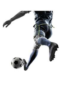 Men's Football Boots Low Top Soccer Shoes - Black - View 8