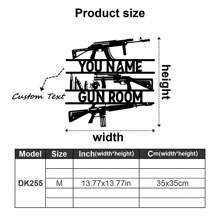 1 件定制双酷突击步枪墙饰、冲锋枪标志、复古风格金属机枪装饰、枪械爱好者铁板 - 个性化名称、文字内容 - Gunlover 定制装饰、第二修正案礼品枪军事艺术礼物生日毕业、多功能、耐用、装饰性、可重复使用、精致、时尚、高品质、色彩鲜艳、现代、定制、个性化、独特、适合他的理想礼物、适合她的理想礼物、男朋友、爸爸、女朋友、妈妈、家人、朋友、茶室、家庭、花园、办公室、家居装饰