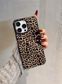 1.5 毫米厚豹纹防震手机壳适用于 Apple 17、17 Pro Max、16 Pro Max、15、14、13、12、11 Pro Max、XS Max、X、XR、8、7、Plus、Mini，适合作为生日礼物、女朋友、男朋友或个人使用
