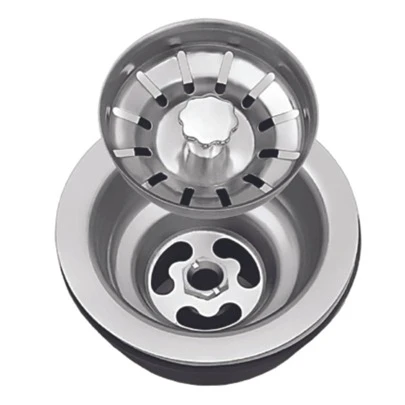 Válvula Americana De Inox 3 1/2 + Cestinha Pia Cozinha, Churrasqueira