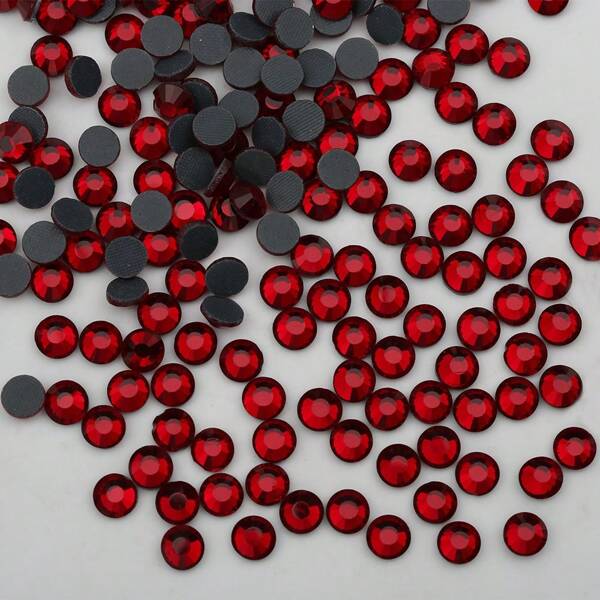 worthofirst 100-1440 قطعة/عبوة من الراين البلوري عميق الأحمر للكي على الملابس، الأحذية، الأوشحة، الطباعة بالحرارة