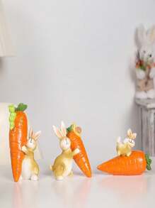 Modular Bunny Sculpture Set, Suitable For Easter, Spring Festival, Home Decor