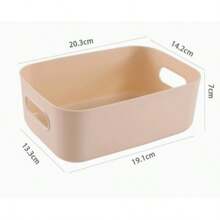 塑料办公桌收纳盒，化妆品厨房零食篮