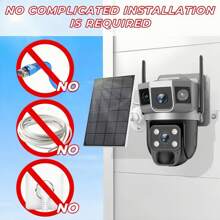 V380 Pro Solar 4G LP Camera CCTV 12MP Two Lens Three Screen Auto Tracking Outdoor 10X Zoom 6K Security Surveillance PTZ Camera, 4G Outdoor And Indoor Security Home Cameras, Wireless 4G Cameras - 4G SIM Card Camera - View 4