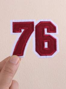 A Set Of 14 Cartoon Number Date Shield Embroidery Patches, Cute Sewing/Ironing Stickers, Suitable For Clothes, Bags, Hats, Etc. - Multicolor - View 6