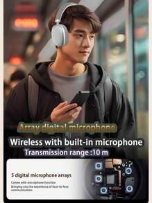 Reletech 极简无线耳机，超长续航，HiFi立体声，低延迟，适用于智能手机、电脑和游戏