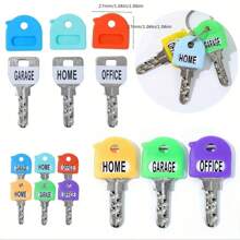 20pcs Retractable Key Fob Set With Tags, 2.8cm/1.1in Key Chain Identifier Suitable For Most Keys, Soft Touch Key Covers With ID Tags, Easy To Identify Home/Office Key Organizers, Fashion Accessories