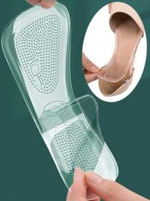 1-Pair Summer High Heels With Seven Cent Insole Silicone Women's Super Soft Bottom Comfortable Anti Pain And Anti Wear Sandals Anti Slip Pad For Shock Absorption And Pain Relief