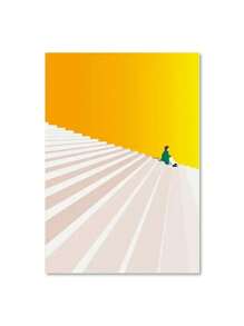 Nordic Figure Wall Art Canvas Painting Humorous Posture Poster And Prints Modern Wall Colorful Picture For Living Room Decor