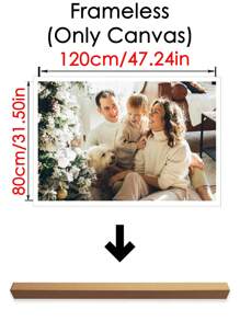 1Pc Custom Picture Print On Canvas With DIY Frame,Suitable For Wall Decoration Wedding Or Home Decor Gift For Friends And Family Customize Pictures Of People Scenery Lovely Pets And Daily Life. Anniversary Of Friends, Valentine's Day, Mother's Day, Birthday, Children's Day, Unique Ideal Gifts For Her Boyfriend,Girlfriend For Valentine's Day,For Anniversaries,For Weddings Living Room,Home