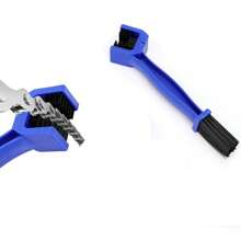1 pieza Lavadora de cadena de bicicleta o motocicleta, cepillos para limpiar la suciedad de la cadena y los engranajes de la motocicleta, herramienta de cepillo de limpieza de cadena de bicicleta universal para bicicleta de montaña y motocicleta de uso pesado